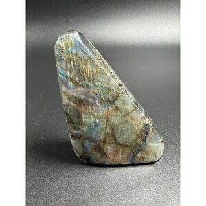 Natural Labradorite Freeform Sunset Blue Flash Healing Crystal Stone 4" 286g